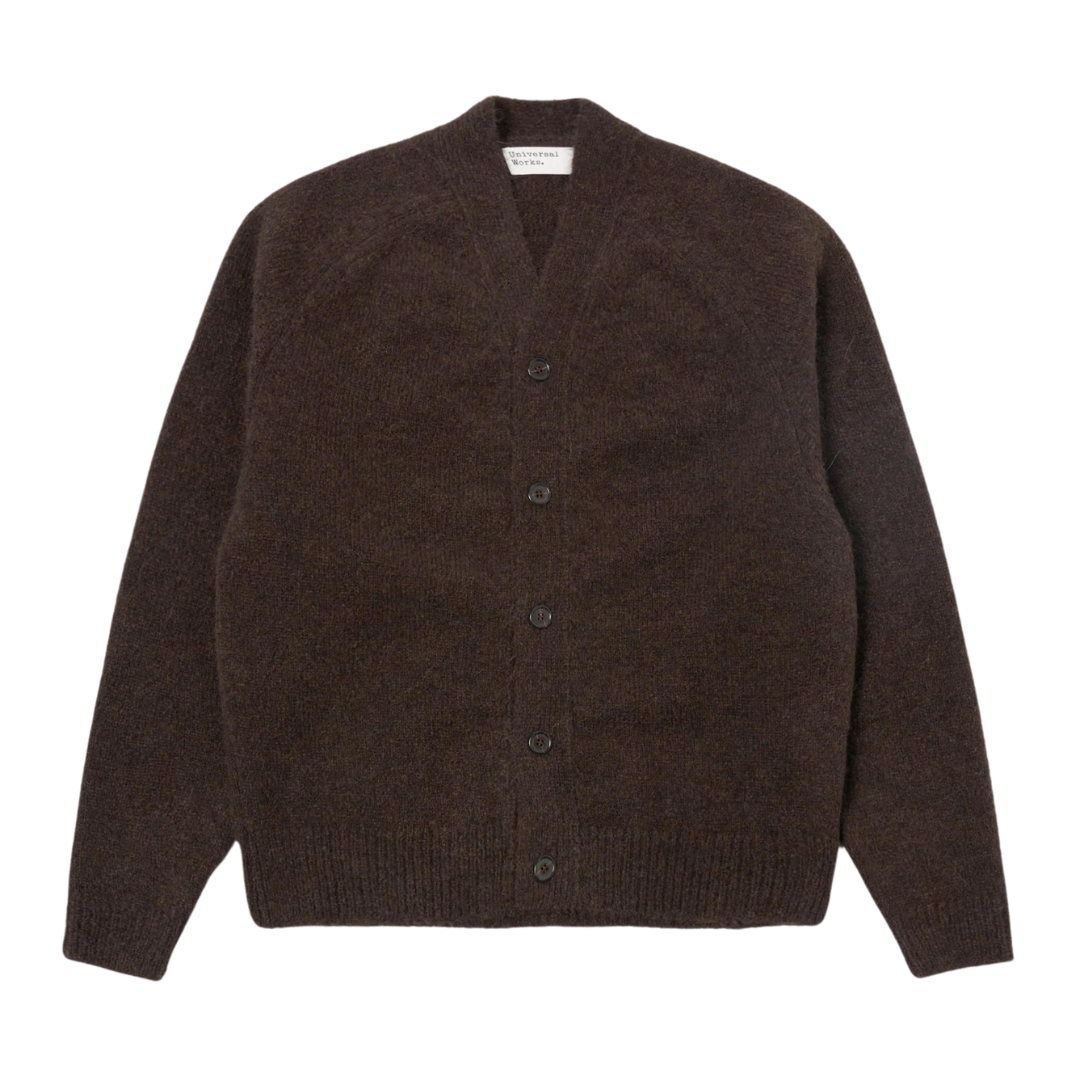 Universal Works David Cardigan in Brown