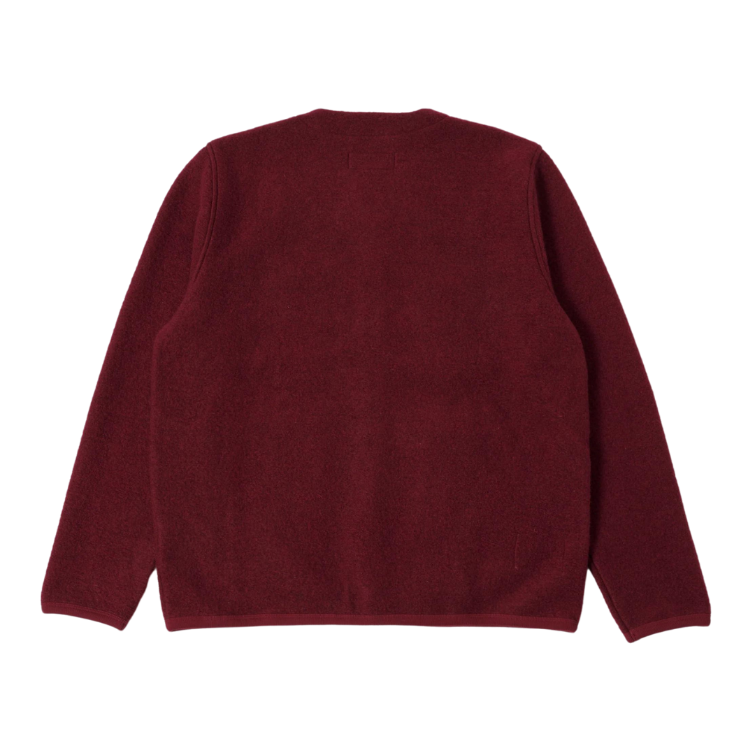 Universal Works Cardigan in Deep Red