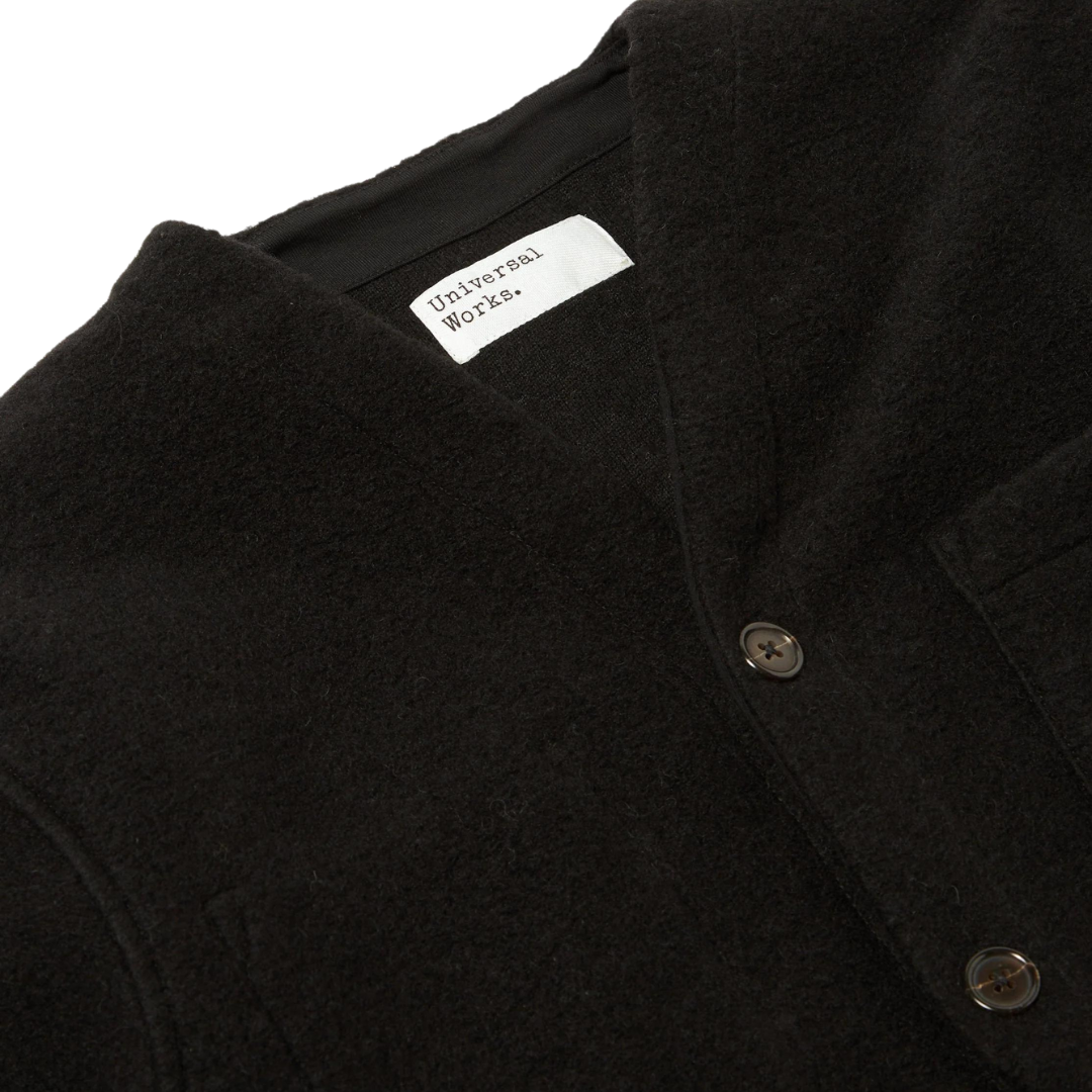 Universal Works Cardigan in Black