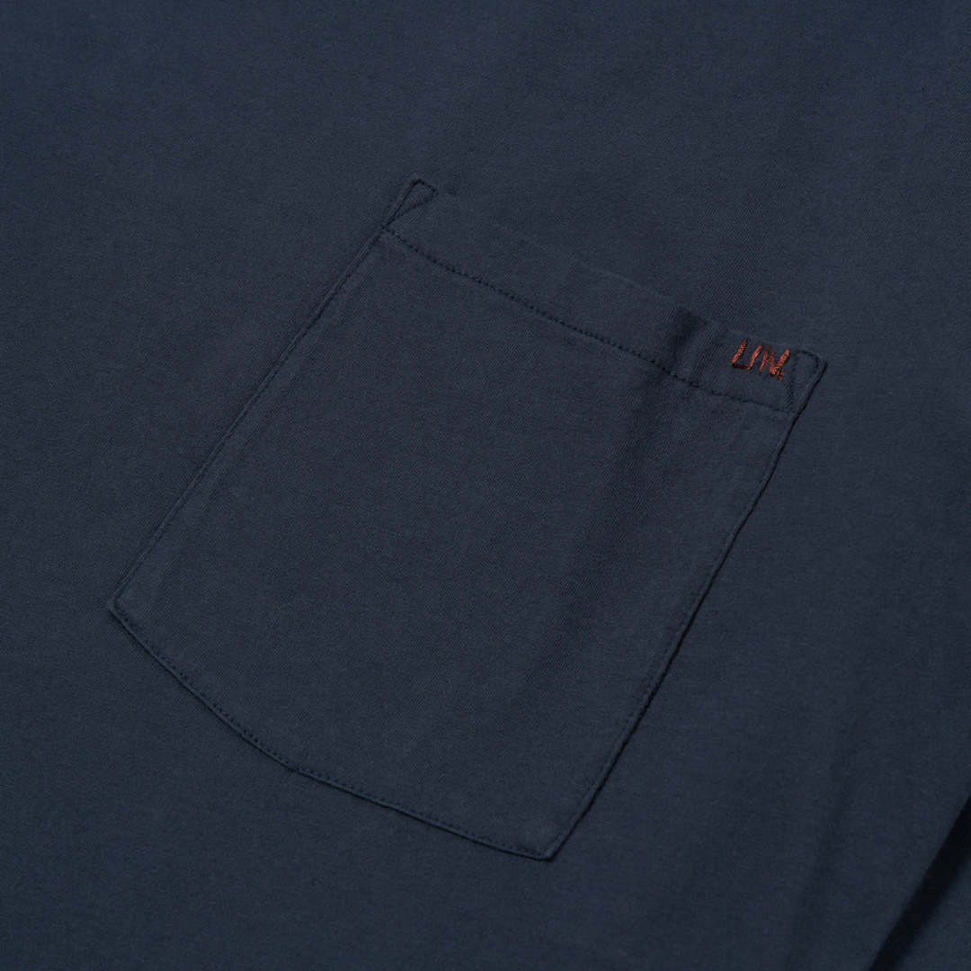 Universal Works LS Tee in Navy