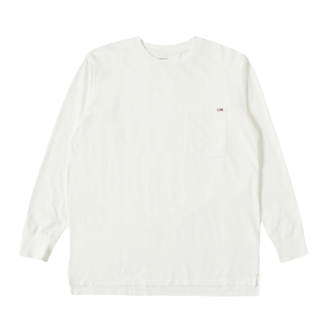 Universal Works LS Tee in Ecru