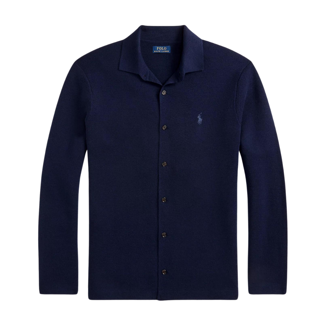 Ralph Lauren Full Button Knitwear in Hunter Navy