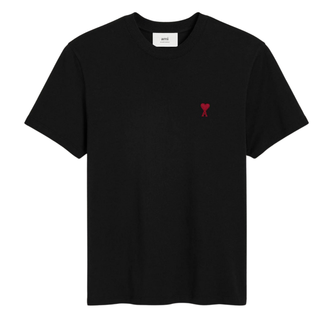 AMI Red ADC Tee in Black