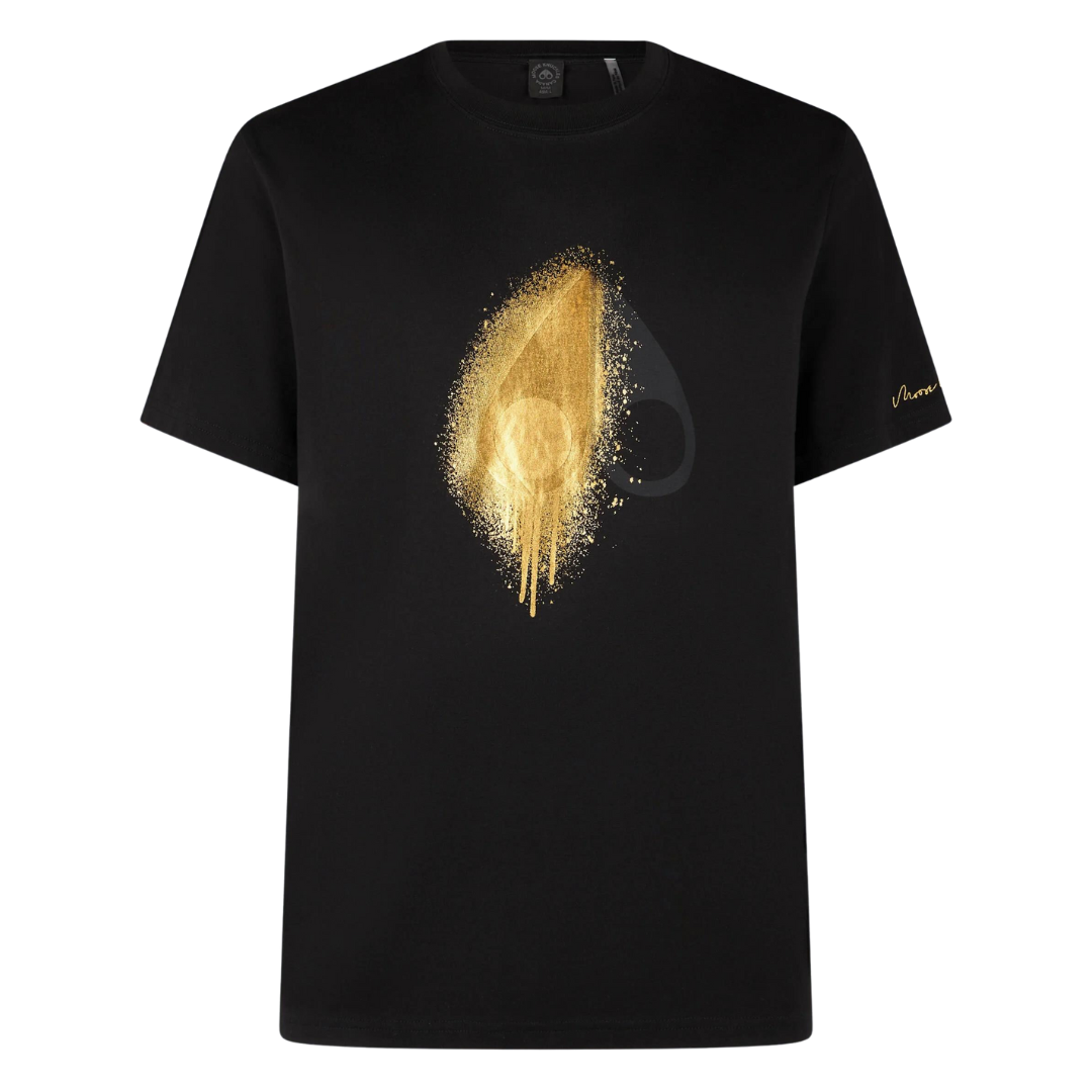 Moose Knuckles 'Gold Series' Augustine Tee in Black