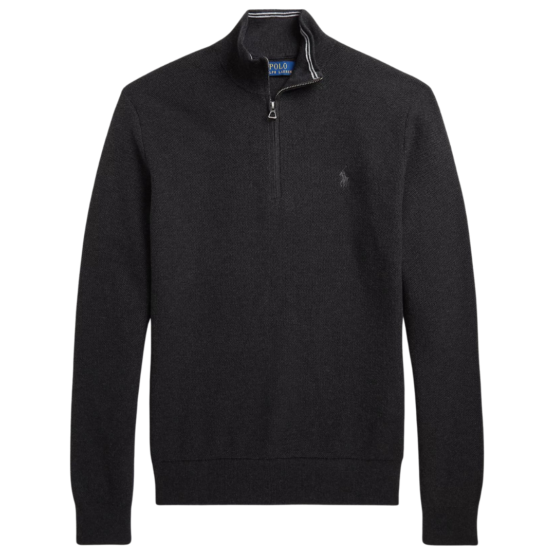 Ralph Lauren QZip Pullover in Dark Granite