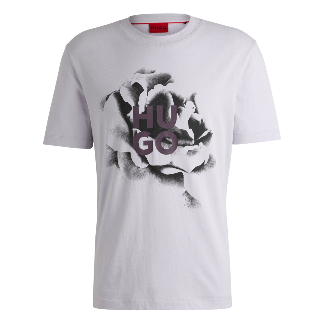 HUGO Dignitey Tee in Light Purple